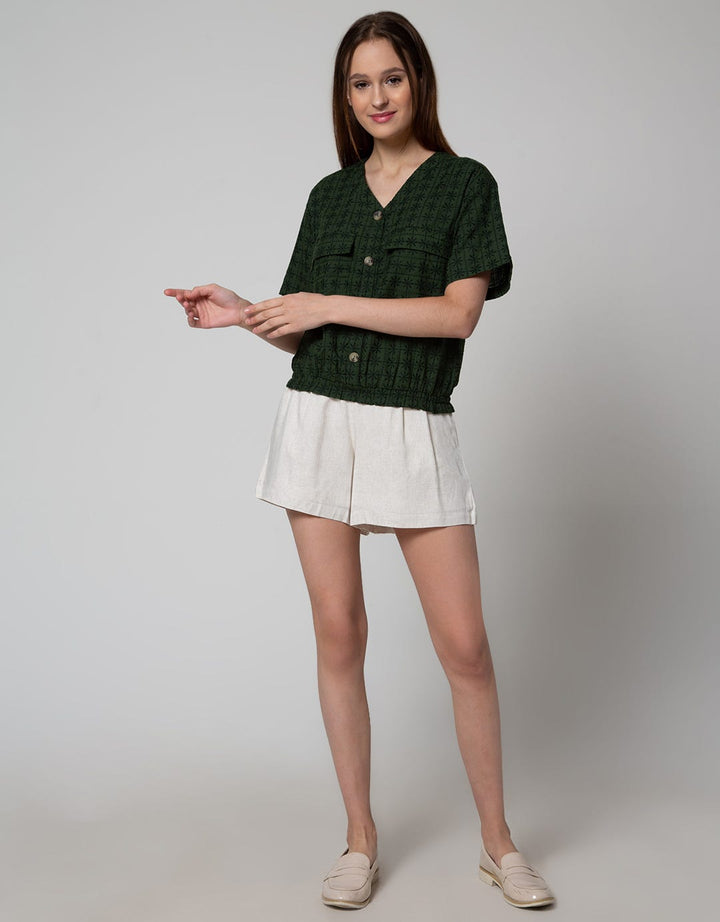 Connexion Floral Embro Blouse Wanita