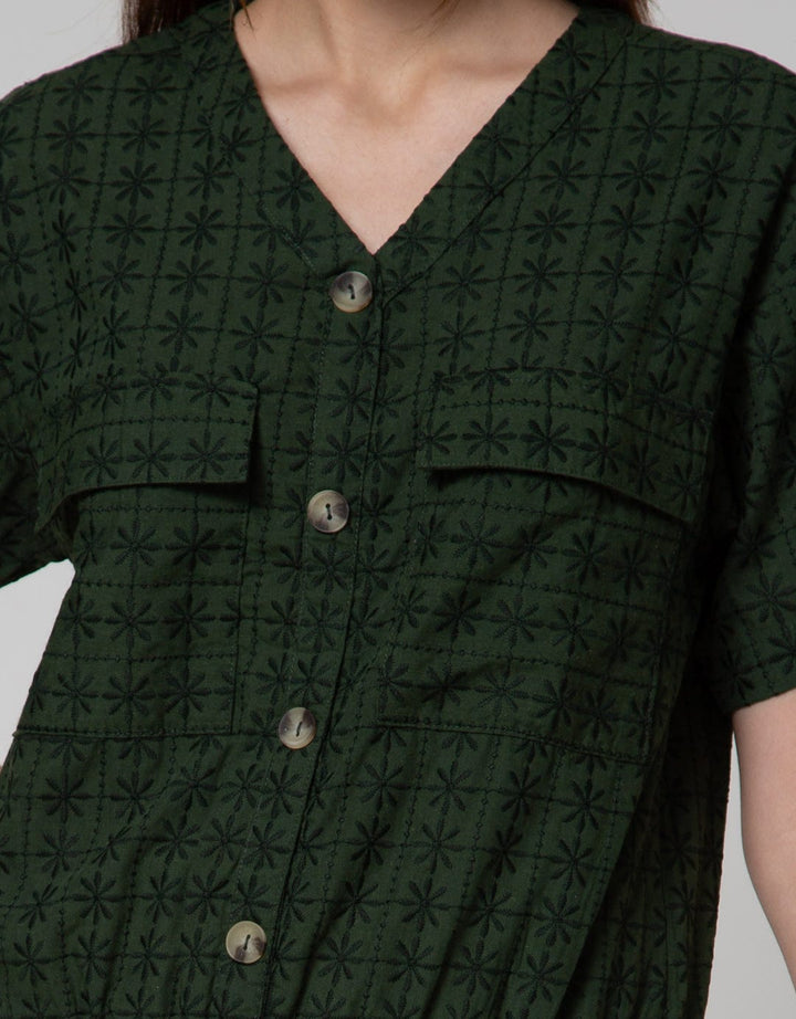 Connexion Floral Embro Blouse Wanita