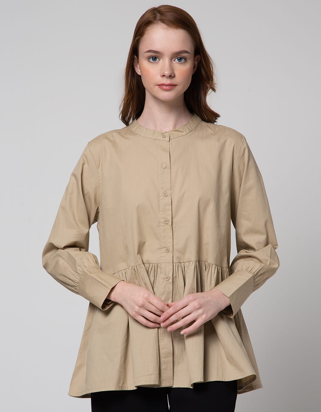 Connexion Ruffle Cut Sewn Women's Blouse