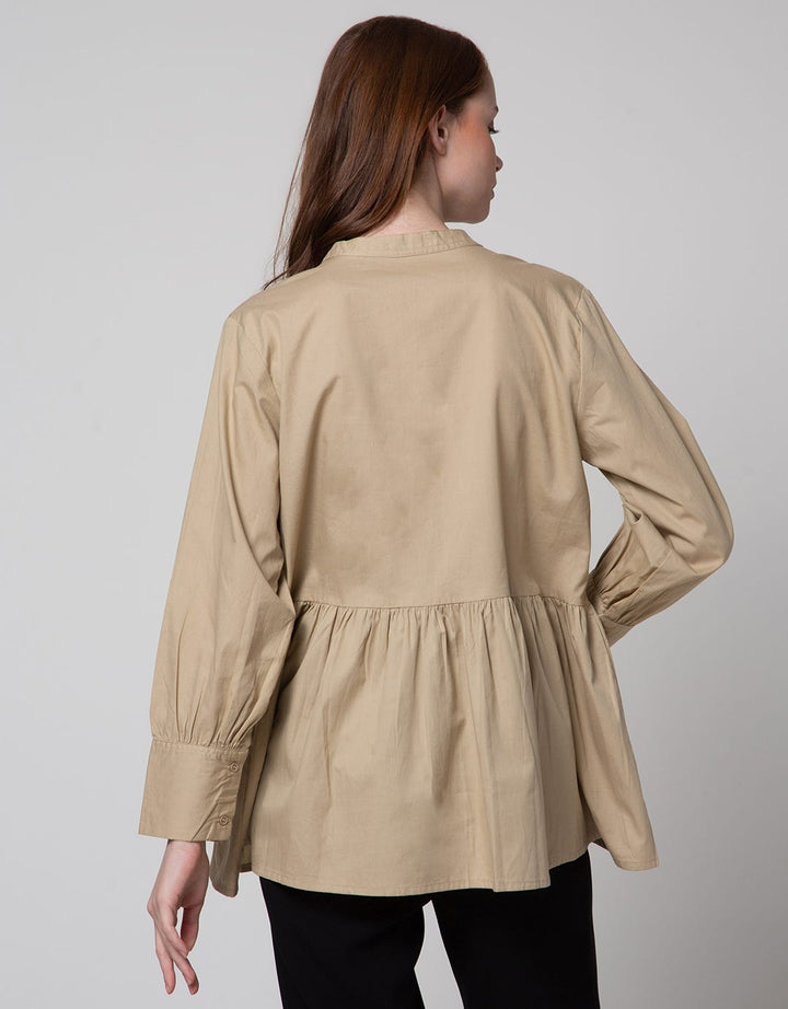 Connexion Ruffle Cut Sewn Women's Blouse