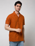 Walrus Coral Men's Plain Shirt