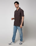 Walrus Coral Men's Plain Shirt