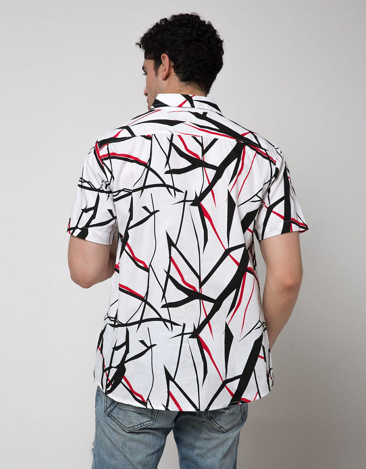 Walrus Men's Abstract Printing Short Sleeve Shirt