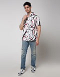 Walrus Men's Abstract Printing Short Sleeve Shirt