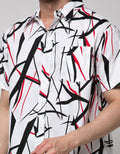 Walrus Men's Abstract Printing Short Sleeve Shirt