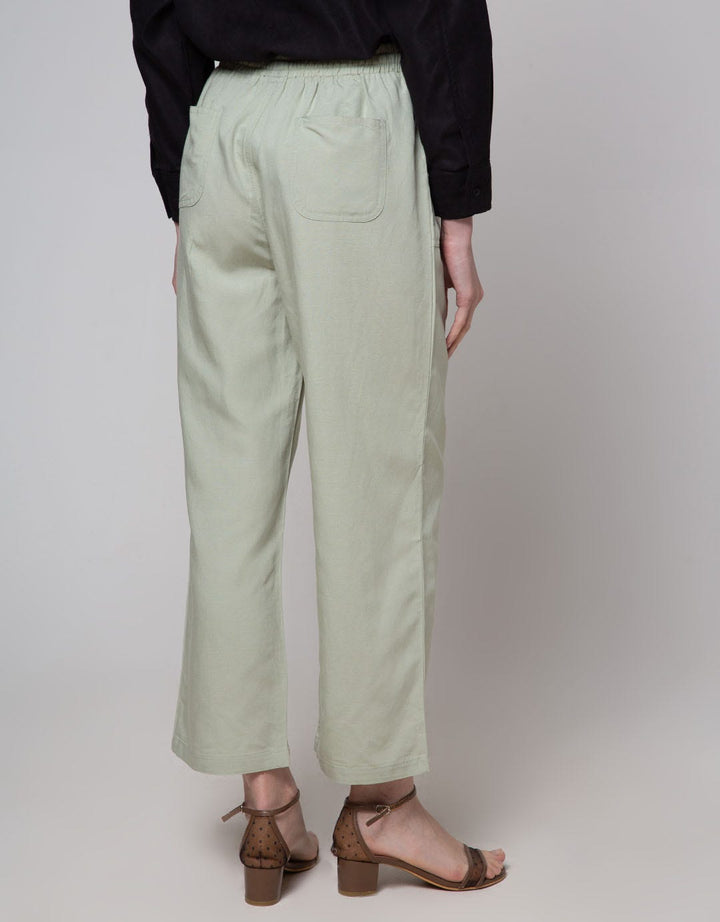 Geela Drawstring Pants Light Green