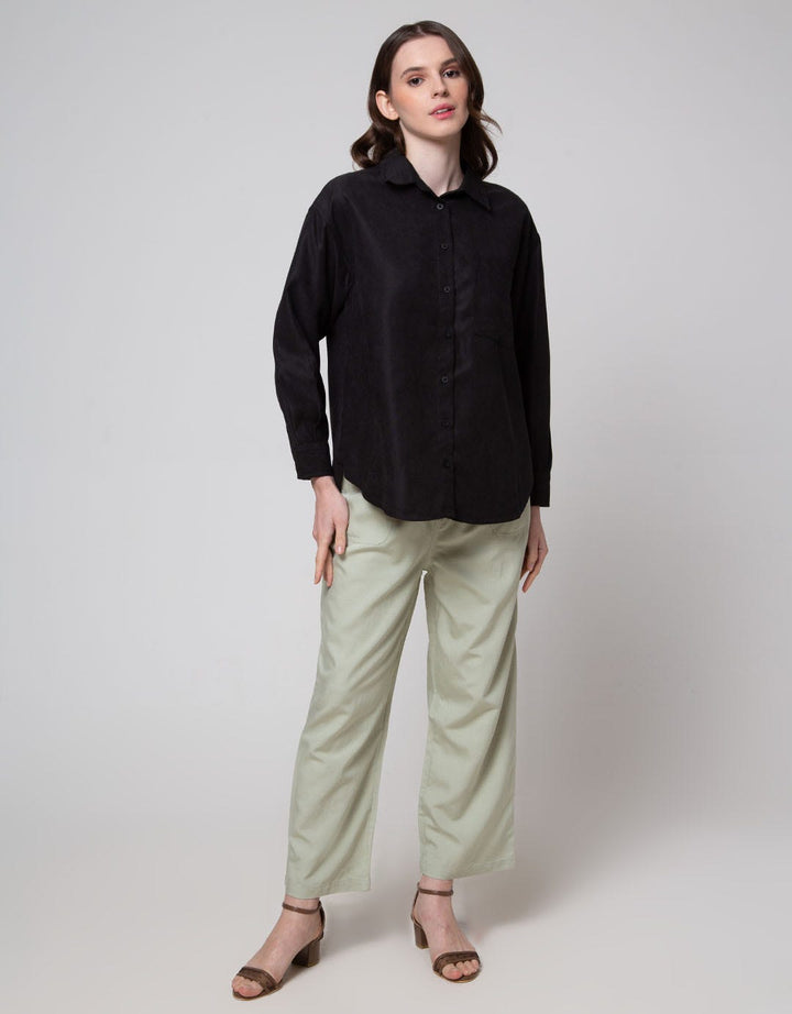 Geela Drawstring Pants Light Green