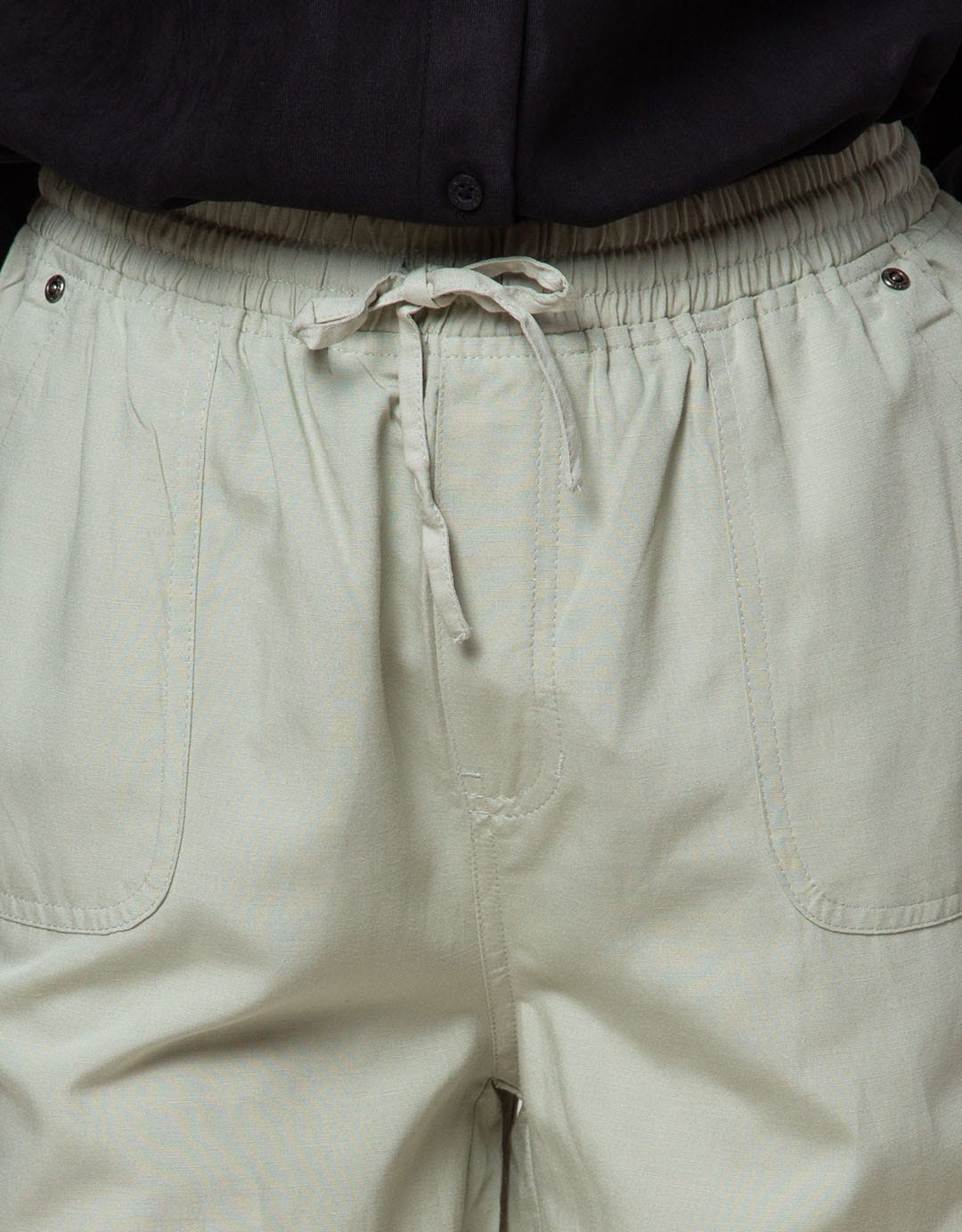 Geela Drawstring Pants Light Green