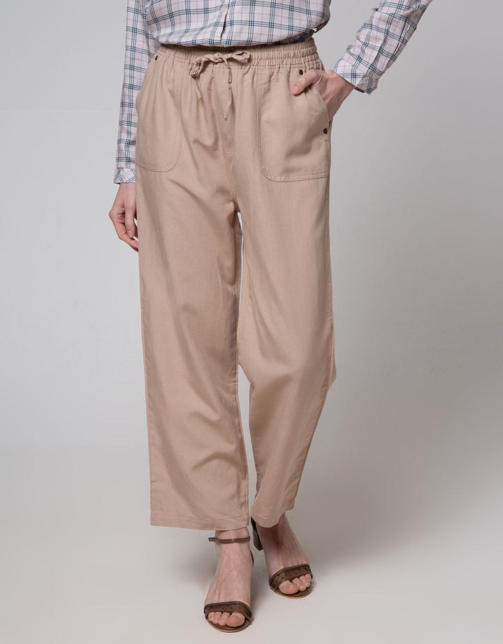 Geela Drawstring Pants Khaki