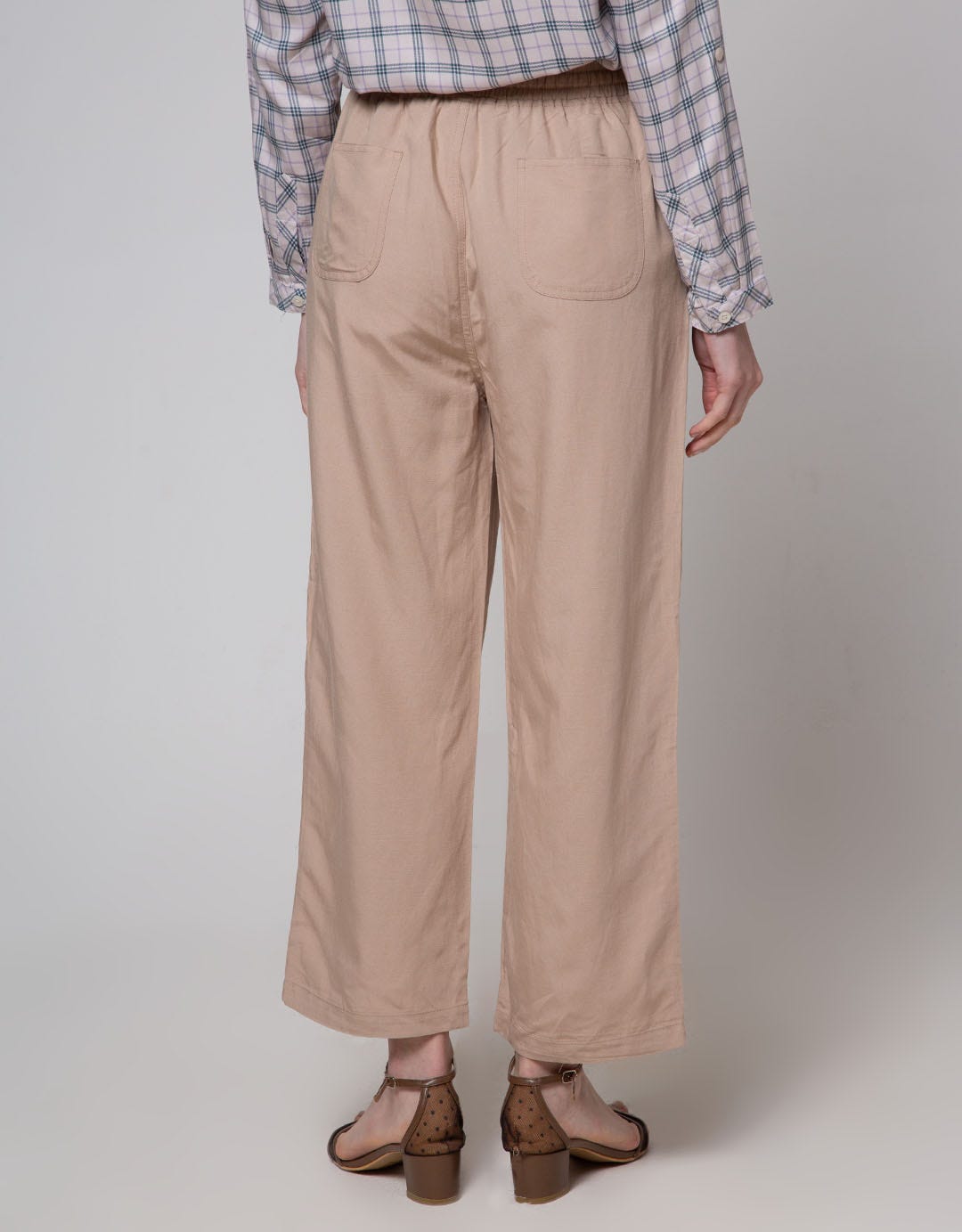 Geela Drawstring Pants Khaki