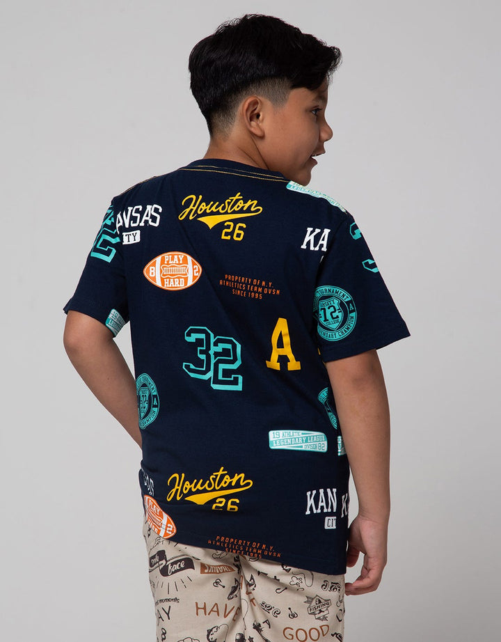 Nevada Varsity Print Kaos Anak Laki-laki