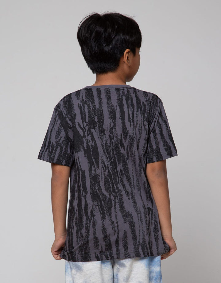 Nevada Short Sleeve T-Shirt Abstract Loreng W Pocket