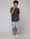 Nevada Short Sleeve T-Shirt Abstract Loreng W Pocket