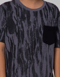 Nevada Short Sleeve T-Shirt Abstract Loreng W Pocket