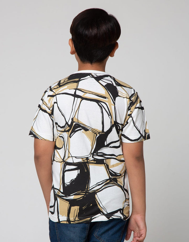 Nevada Abstract Print Kaos Anak Laki-Laki