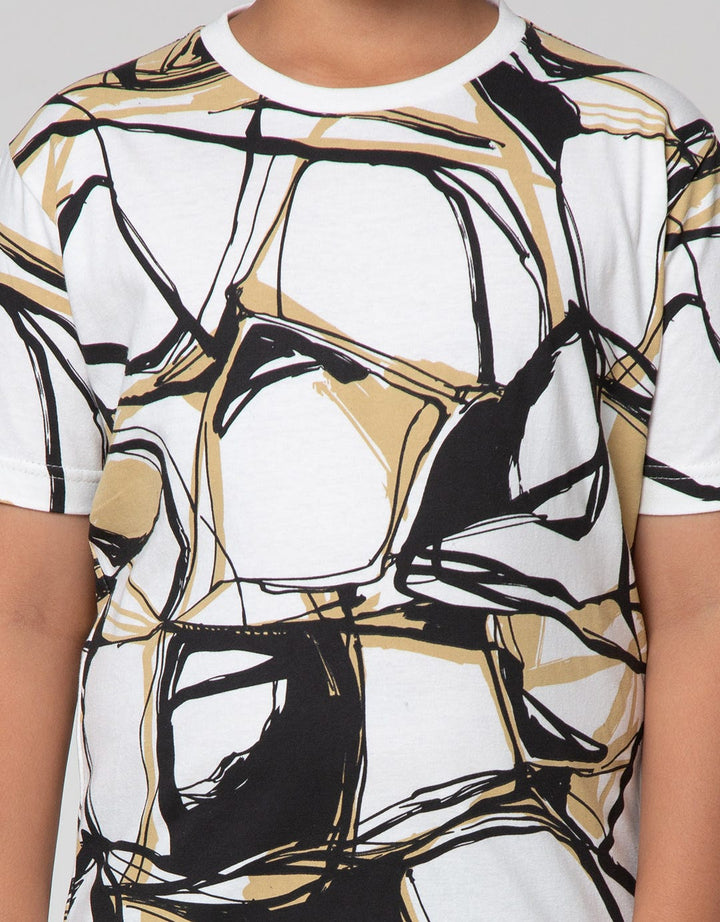 Nevada Abstract Print Kaos Anak Laki-Laki