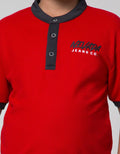 Nevada Short Sleeve T-Shirt Henley Lacoste Solid Small Print Logo