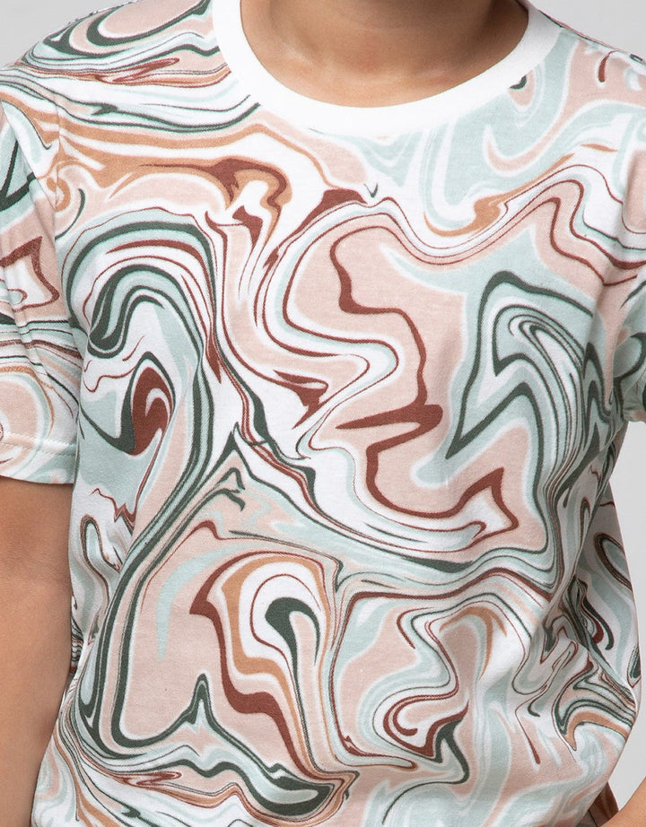 Nevada Short Sleeve T-Shirt Fp Abstract Mineral Texture