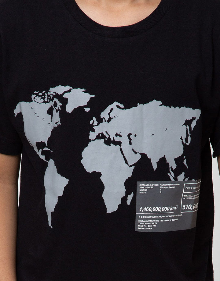Nevada Short Sleeve T-Shirt World Map