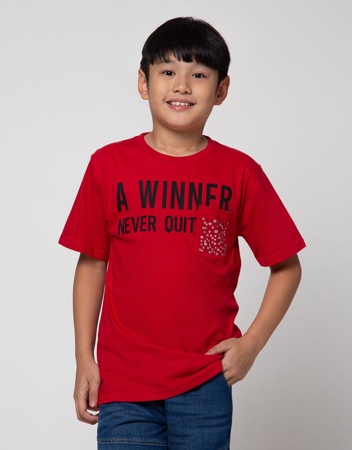 Nevada Short Sleeve T-Shirt Winner Never Quit W Pocket