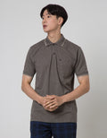 Cole Short Sleeve Polo Shirt Fider Jaquard Collar