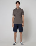 Cole Short Sleeve Polo Shirt Fider Jaquard Collar