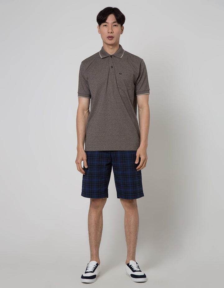Cole Short Sleeve Polo Shirt Fider Jaquard Collar