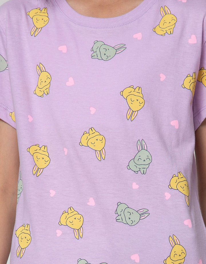 Aero Short Sleeve T-Shirt Bunny Full Print