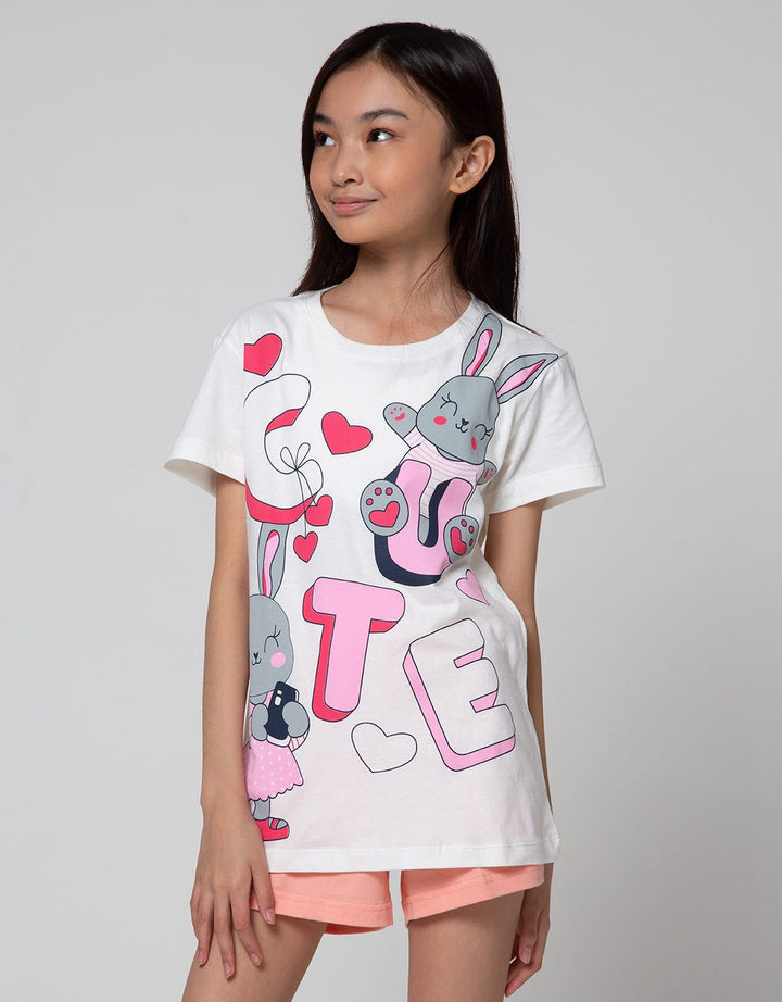 Aero Short Sleeve T-Shirt Bunny Cute