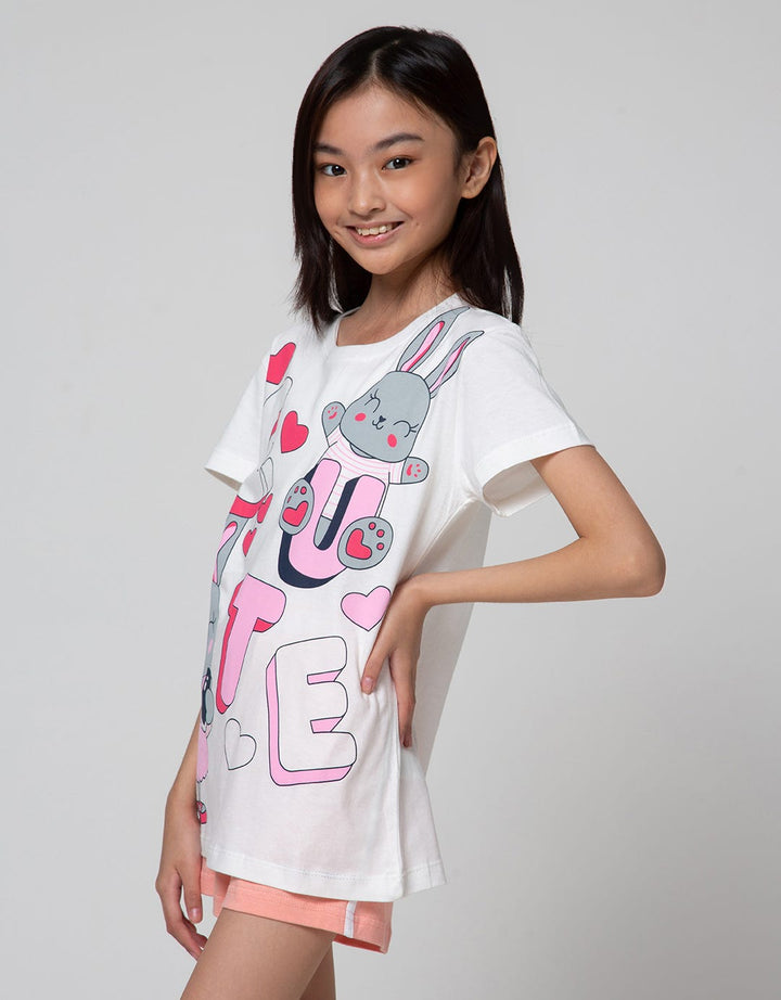 Aero Short Sleeve T-Shirt Bunny Cute