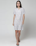 ST. YVES Short Sleeve Midi Dress Bird Love