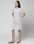 ST. YVES Short Sleeve Midi Dress Bird Love