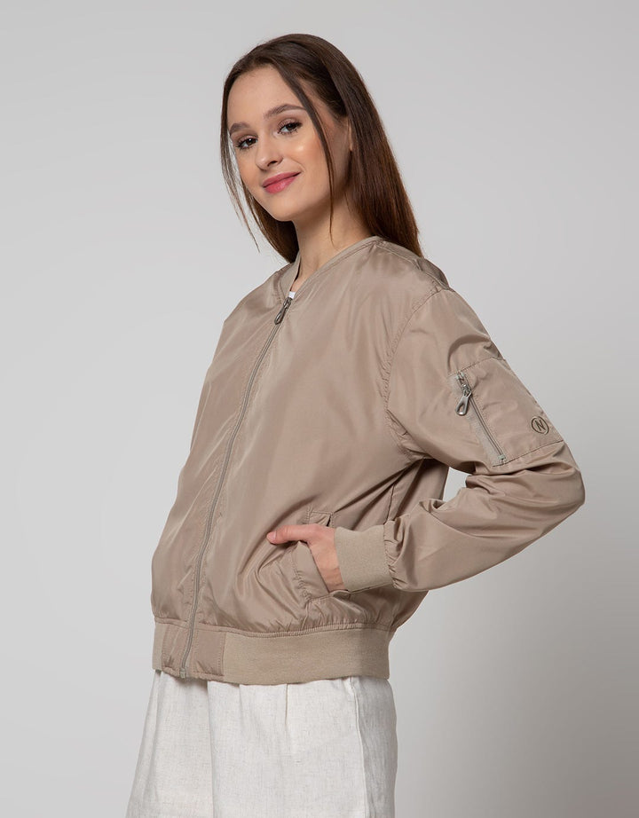 Nevada Solid Bomber Jaket Wanita