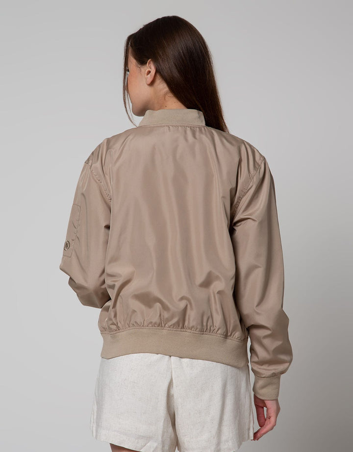 Nevada Solid Bomber Jaket Wanita