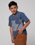 Nevada Stripe Pocket Kaos Anak Laki-laki