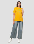 Cardinal Girl Print Good Morning Kaos Wanita