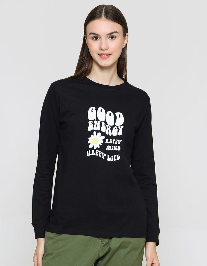 Cardinal Good Energy Print Women's Casual T-Shirt