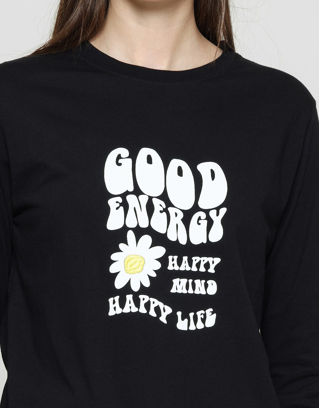 Cardinal Good Energy Print Women's Casual T-Shirt