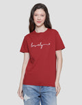 Cardinal Girl Lovely Print Kaos Wanita