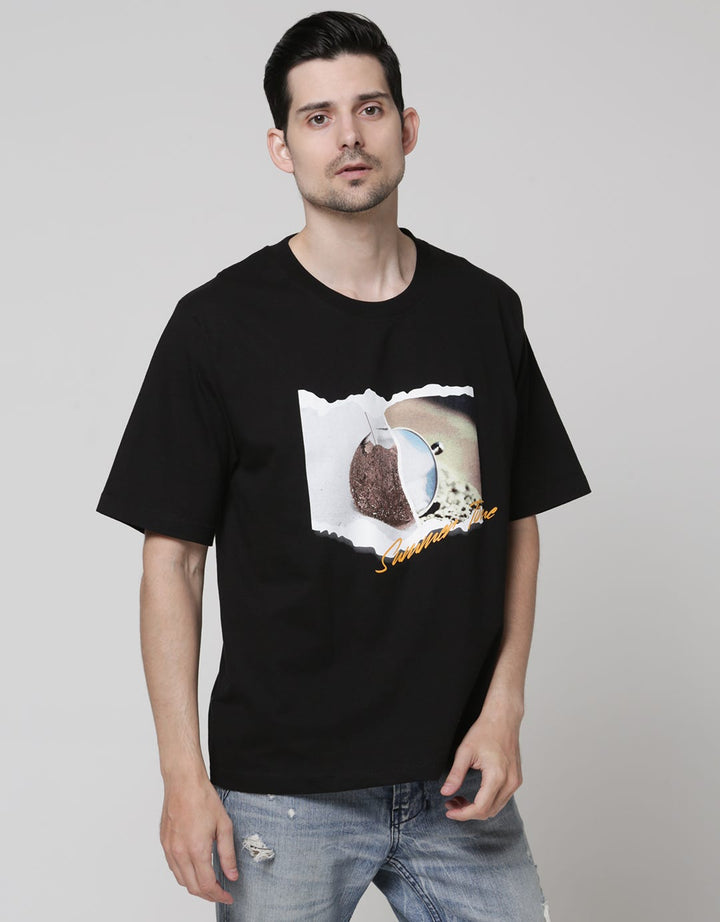 T Zone Short Sleeve T-Shirt Photoprint Oversize Summertime 1