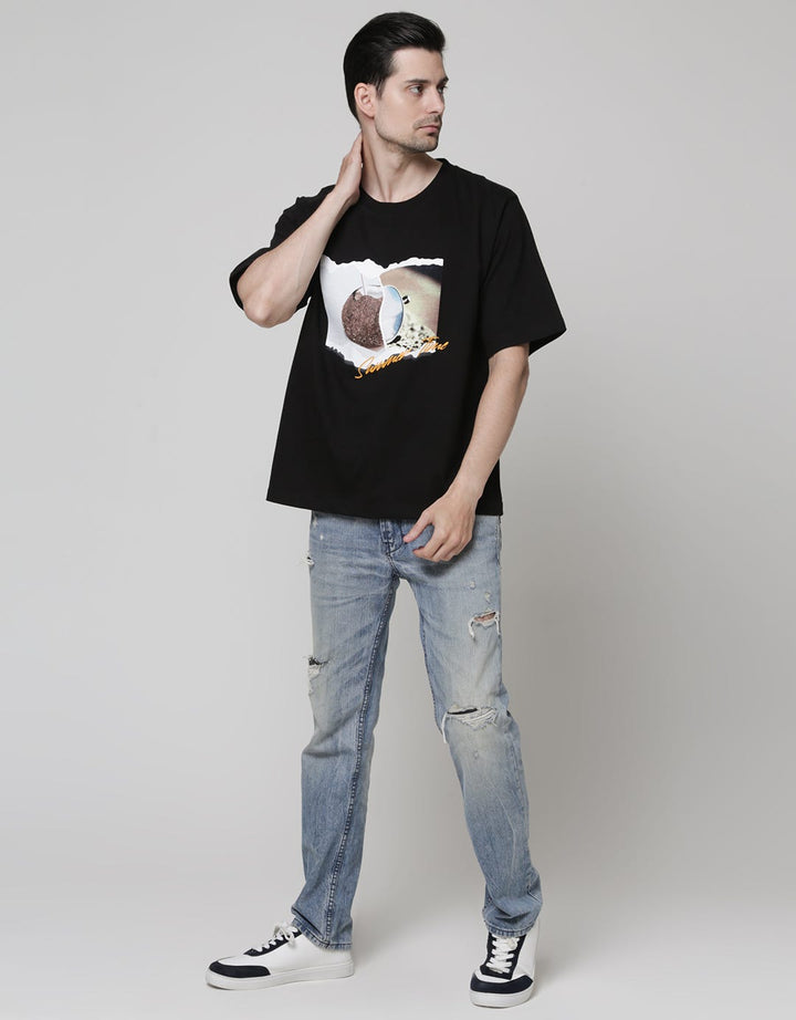 T Zone Short Sleeve T-Shirt Photoprint Oversize Summertime 1
