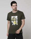 T Zone Short Sleeve T-Shirt Photoprint Theme Monochromatic Landscape