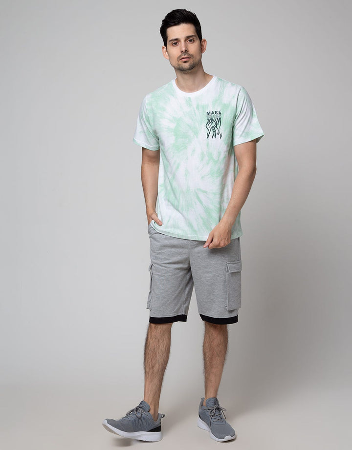 T Zone Short Sleeve T-Shirt Fullprint Make Sense