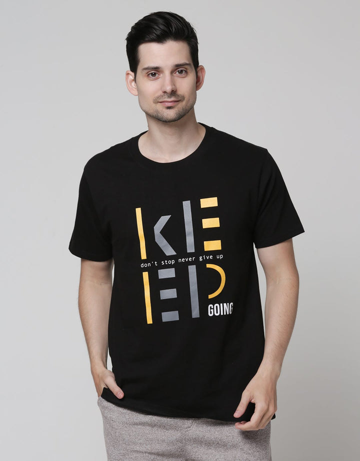 T Zone Short Sleeve T-Shirt Big Size Theme Geometry