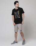 T Zone Short Sleeve T-Shirt Big Size Theme Geometry