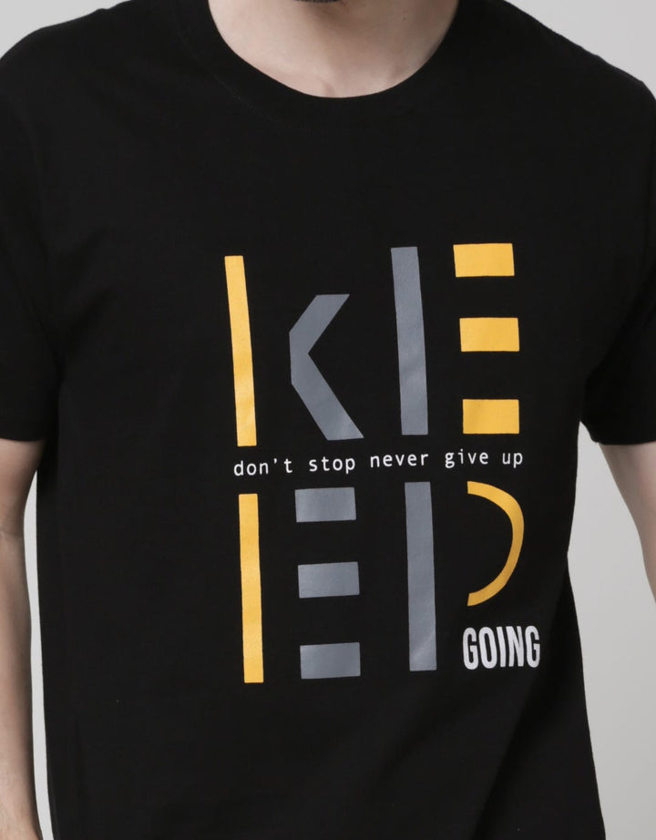 T Zone Short Sleeve T-Shirt Big Size Theme Geometry