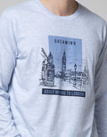T Zone Long Sleeve T-Shirt Theme Scenery Photoprint - Dreaming 1