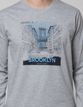 T Zone Long Sleeve T-Shirt Theme Scenery Photoprint - Brooklyn 1