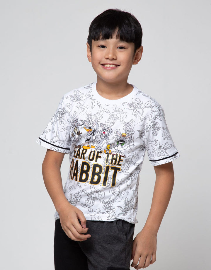 Character Short Sleeve T-Shirt Looney Toons Cny Year Rabbit Teams