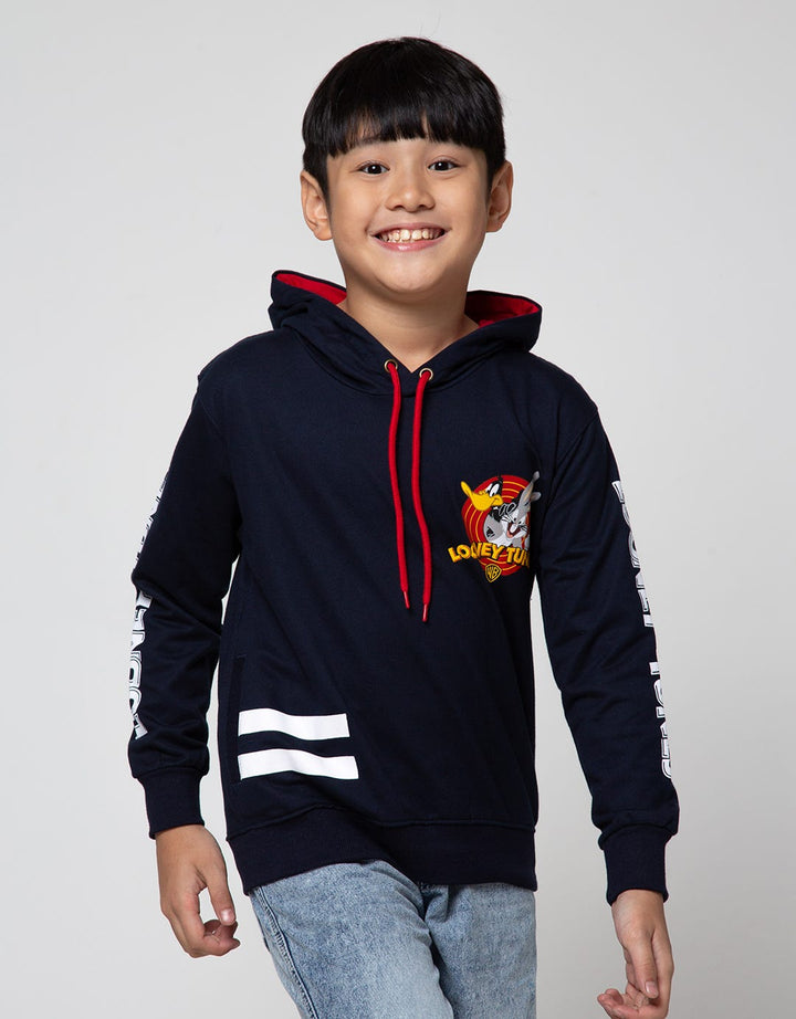 Character Sweater Looney Tunes Hood Logo